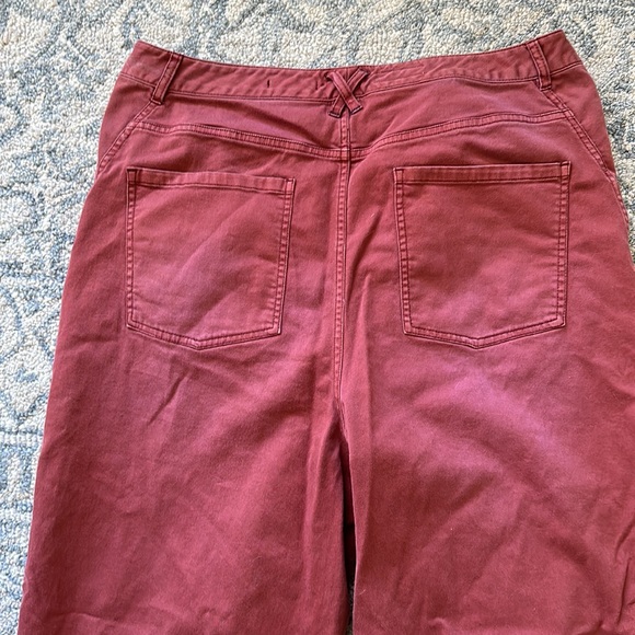 Pilcro Anthropologie maroon khaki pants size 31 - Picture 7 of 10
